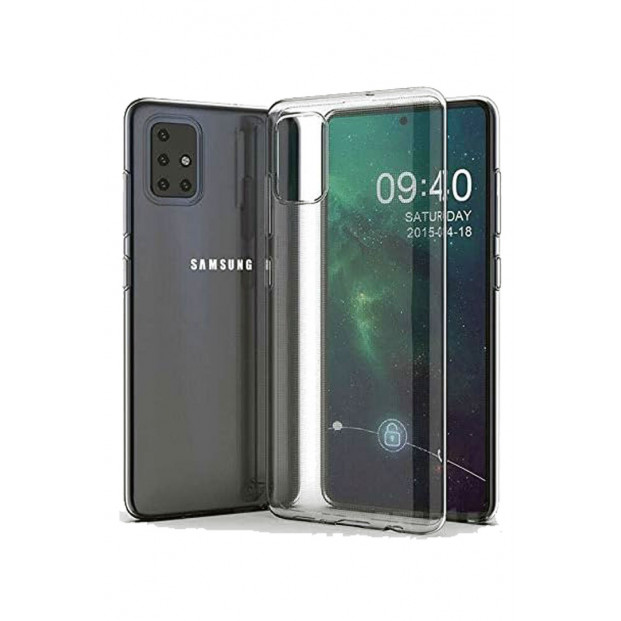 Samsung Galaxy A51 Hayalet Ekran Koruyucu, Şeffaf Kılıf ve Şarj Kablosu Seti | 3'lü Koruma Paketi