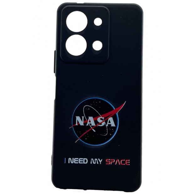 Vivo Y36 Kılıf Tasarım Siyah Space Uzay Nasa Desenli Telefon Kapağı Tam Koruma