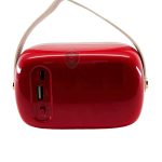 Nostaljik Radyo No 5 Kırmızı Arka Panel USB ve Şarj Girişleri