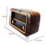 Nostaljik Radyo No 72 Büyük Ahşap Kasa Yakın Çekim ölçüleri