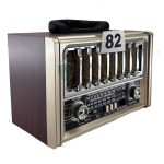 Nostaljik Radyo No 82 Mobilya Deseni Kasa ve Retro Duruş