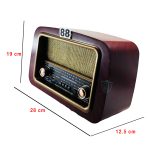 Nostaljik Radyo No 88 Koyu Maun Desen ve Malzeme Detayı