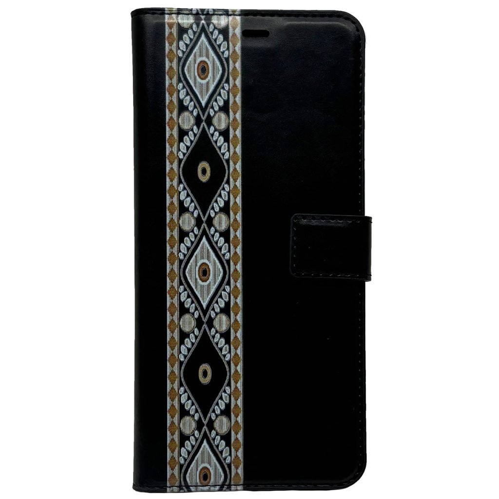 Samsung Galaxy A12 kapaklı cüzdanlı kılıf kapalı konumda profesyonel ön görünüm