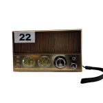 Nostaljik Radyo 22 gösterge kadranlı bakır eskitme ön görünüm