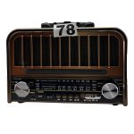 Nostaljik Radyo 78 Numara Izgaralı Ön Panel Görünümü