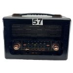 Nostaljik Radyo 57 Numara Siyah Renk Ön Görünüm