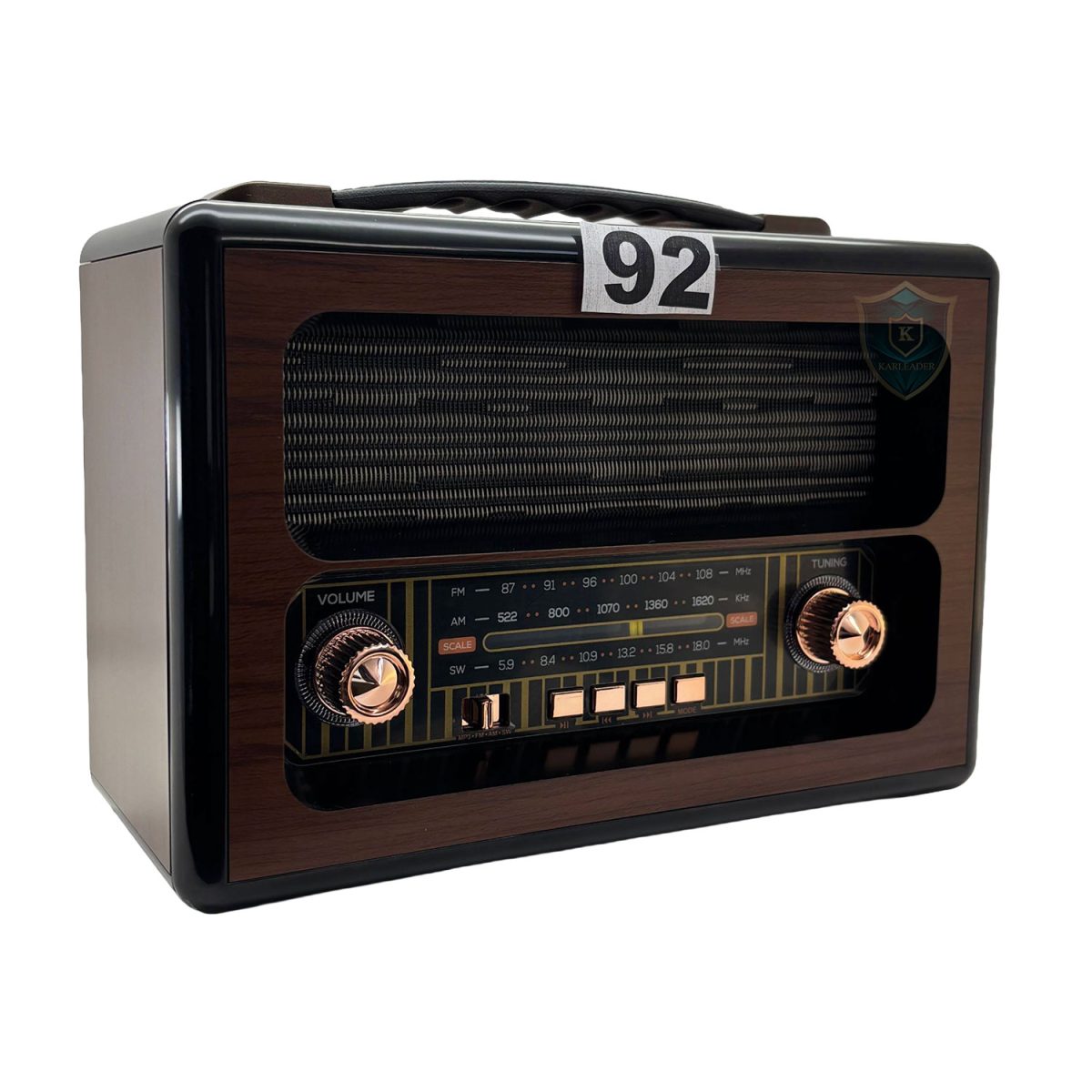 Radyo 92 Siyah Çerçeve Detayı ve Yan Profil