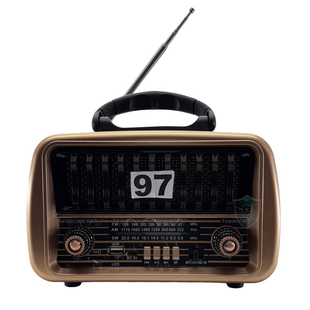 Radyo 97 Ahşap Desenli Izgara Yapılı Ön Görünüm