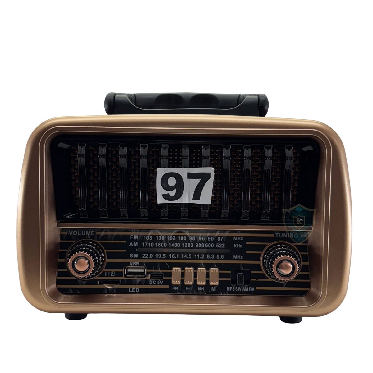 Radyo 97 ön Görünüm ve ızgara duruşu