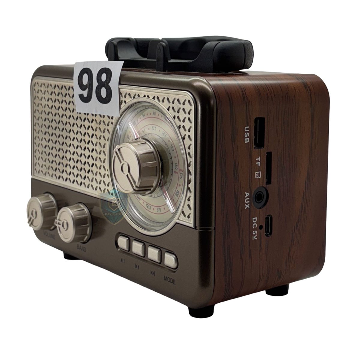 Radyo 98 Ahşap Desenli Dik Pozisyon