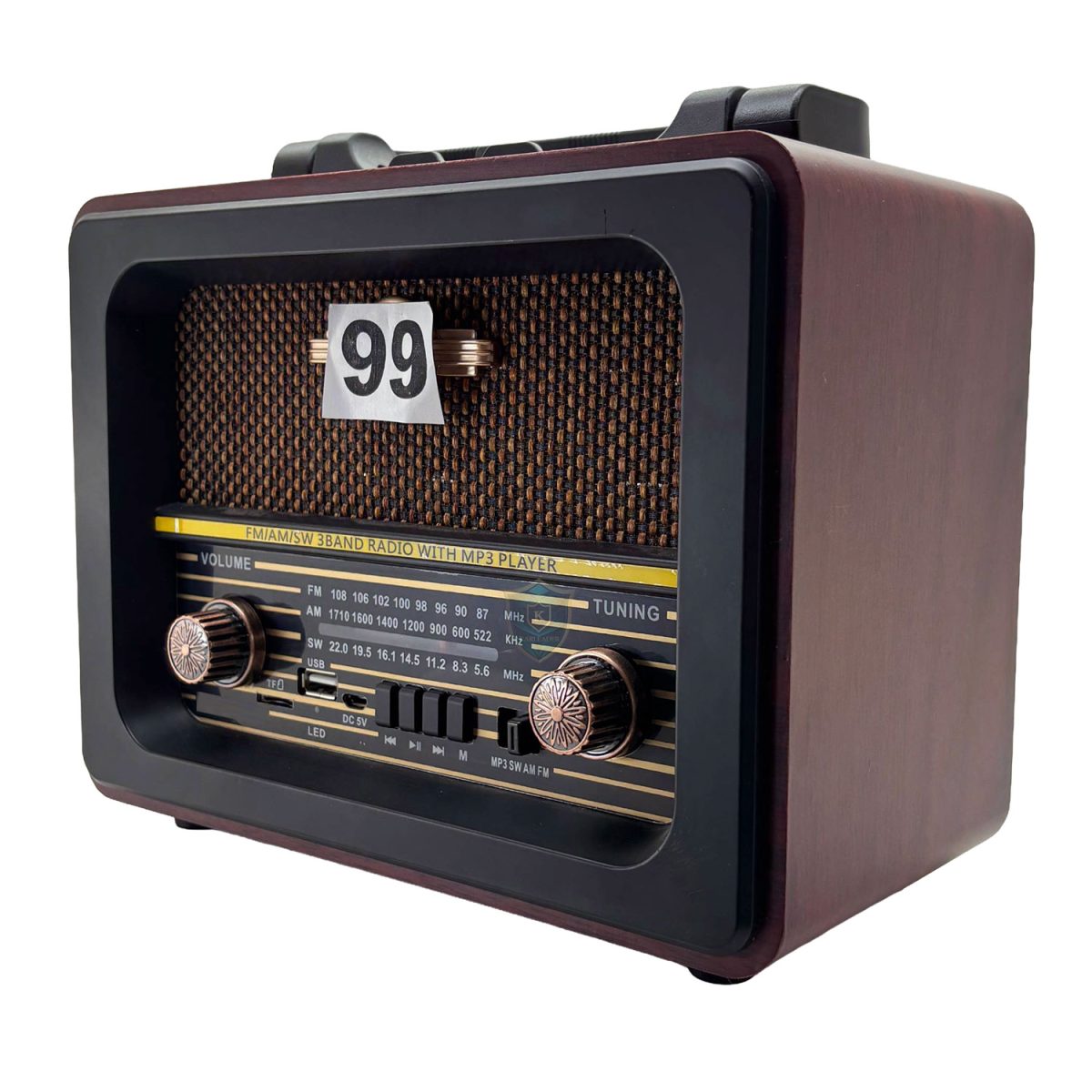 Radyo 99 Siyah Çerçeve ve Yan Profil Detayı