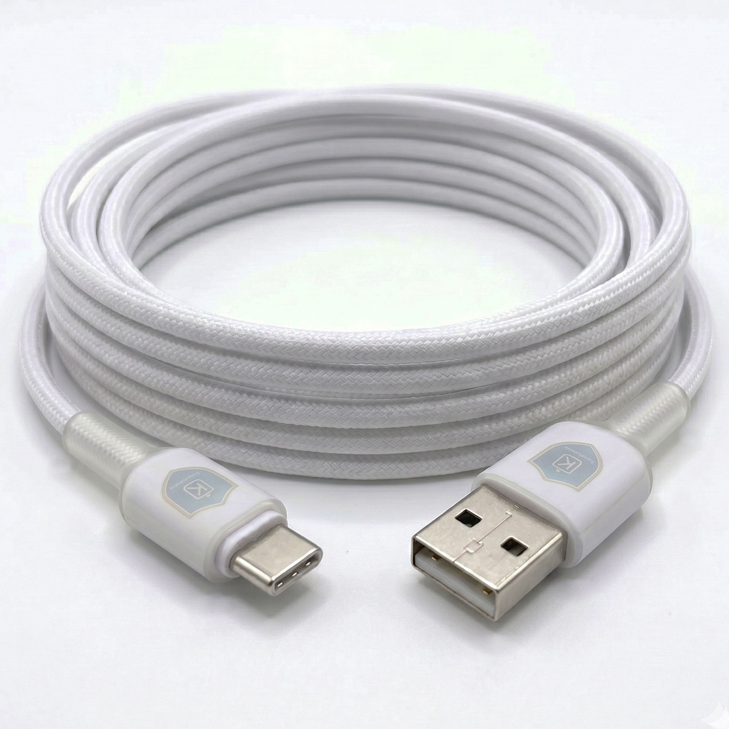 2-metre-type-c-sarj-kablosu-kopmaz-orgulu-on Type-C Hızlı Şarj Kablosu 2 Metre Örgülü Kopmaz USB to Type C - Görsel 1