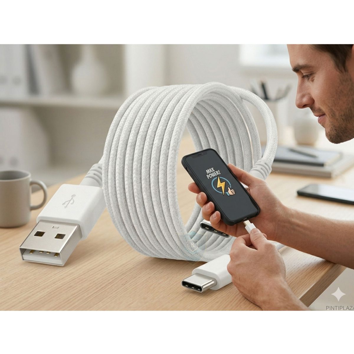 PintiPlaza 120 Watt Type-C Kablo Dayanıklılık ve Mukavemet