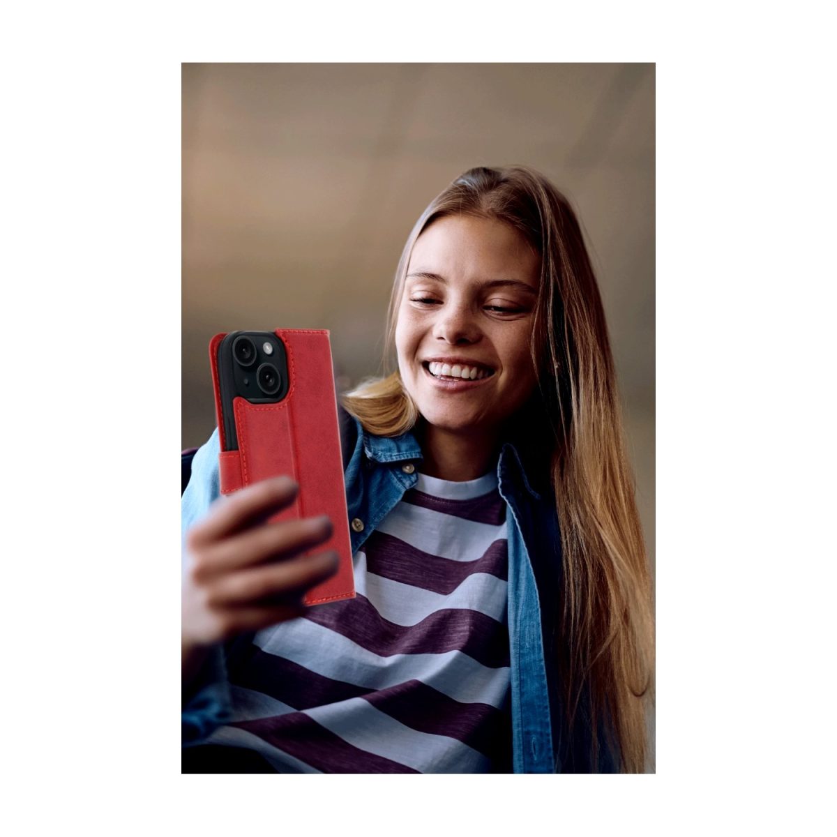 Apple iPhone 15 Trend S Plus Kapaklı Kılıf - Yeşil - Görsel 16