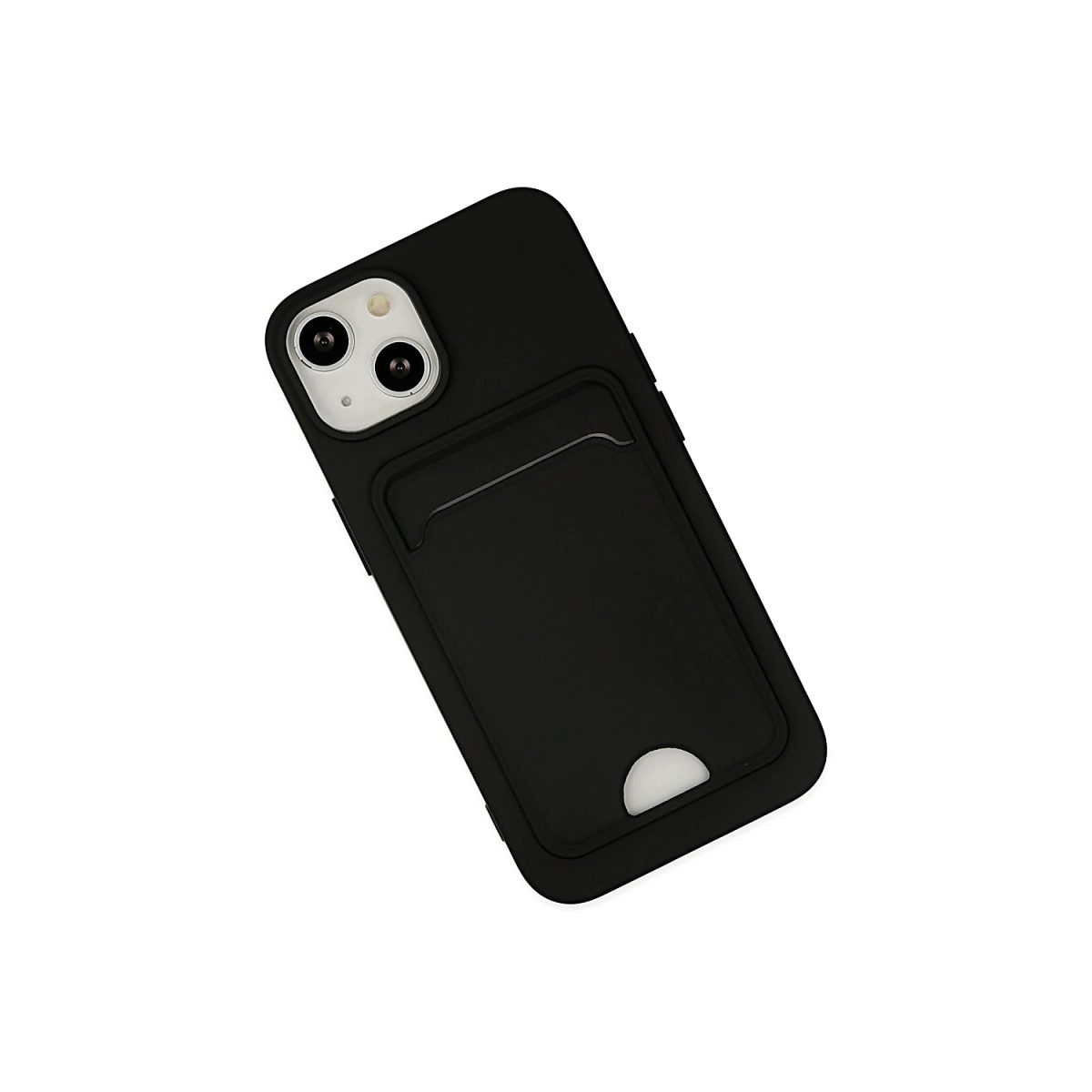 Apple iPhone 14 Plus Kılıf Kelvin Kartvizitli Silikon - Koyu Yeşil - Görsel 7