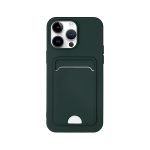 Apple iPhone 14 Pro Kılıf Kelvin Kartvizitli Silikon - Koyu Yeşil - Görsel 19
