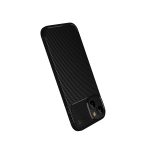 Apple iPhone 15 Kılıf Auto Focus Karbon Kapak - Bordo - Görsel 4