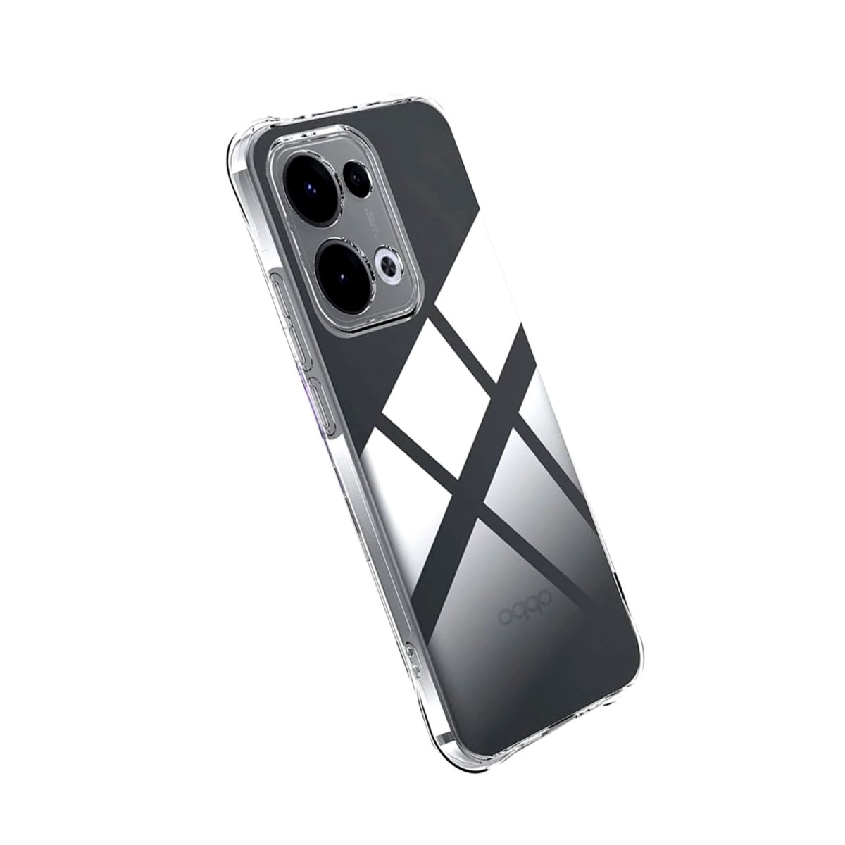 Oppo A6 Pro 4G Lüx Şeffaf Silikon - Şeffaf - Görsel 3