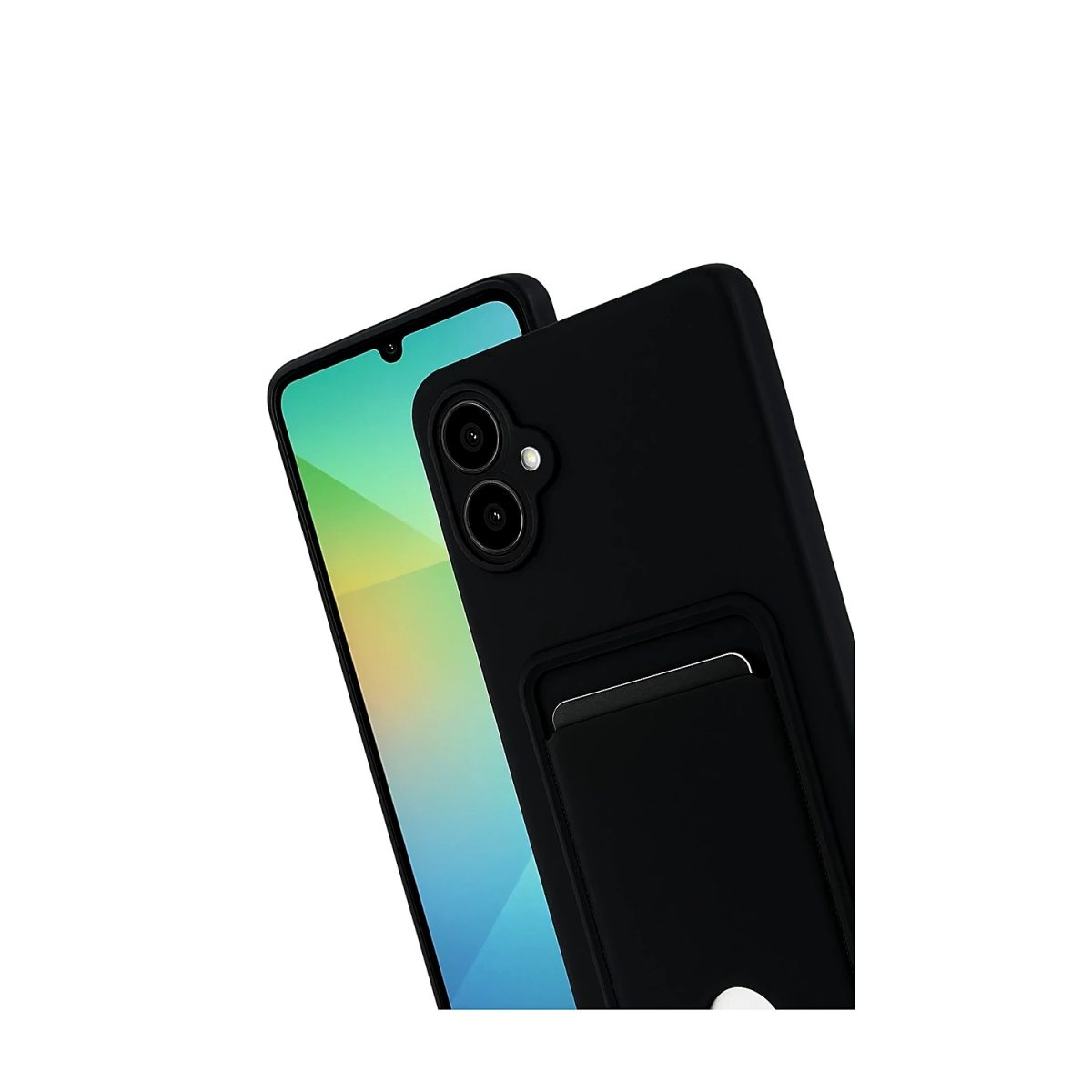 Samsung Galaxy A07 4G Kelvin Kartvizitli Silikon - Siyah - Görsel 3