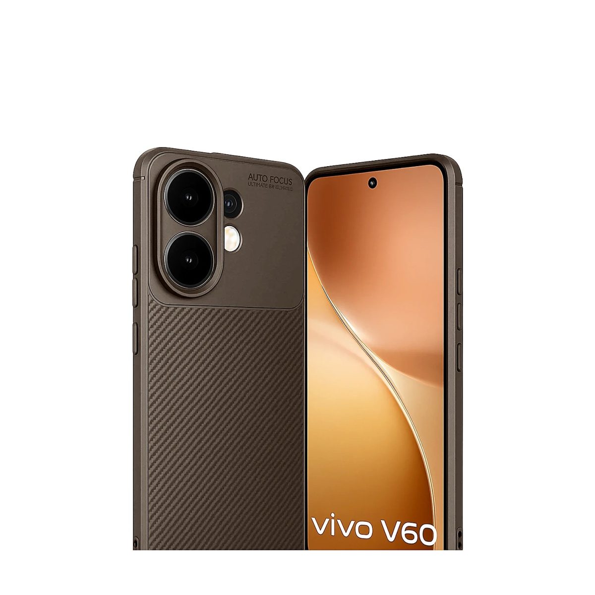 Vivo V60 5G Auto Focus Karbon Kapak - Siyah - Görsel 4