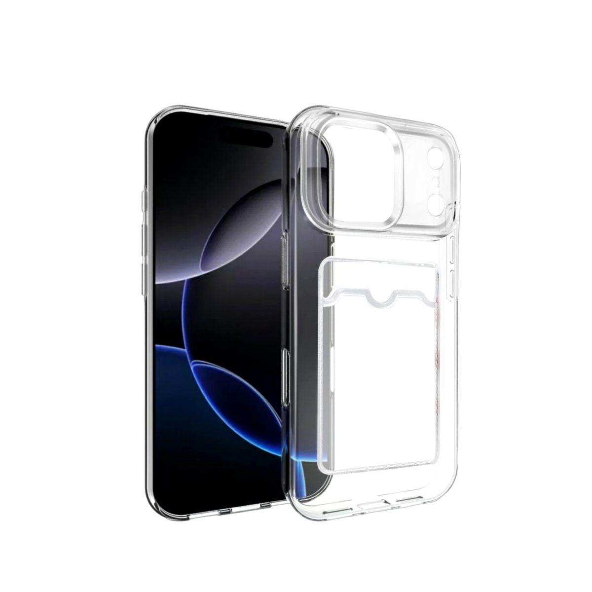 Apple iPhone 17 Pro Max Kart Şeffaf Silikon - Şeffaf - Görsel 3
