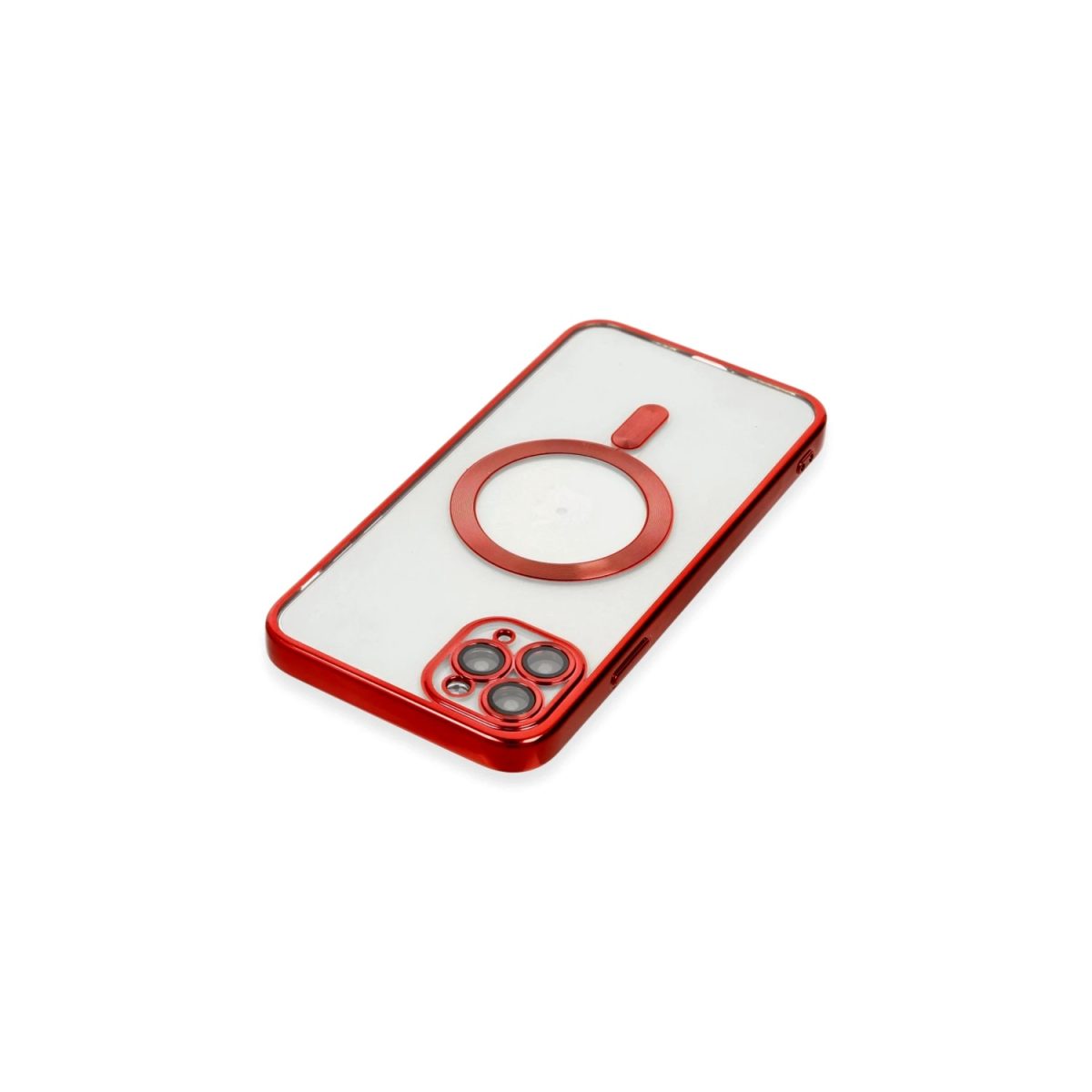Apple iPhone 11 Pro Max Kılıf Kross Magneticsafe Kapak - Kırmızı - Görsel 4