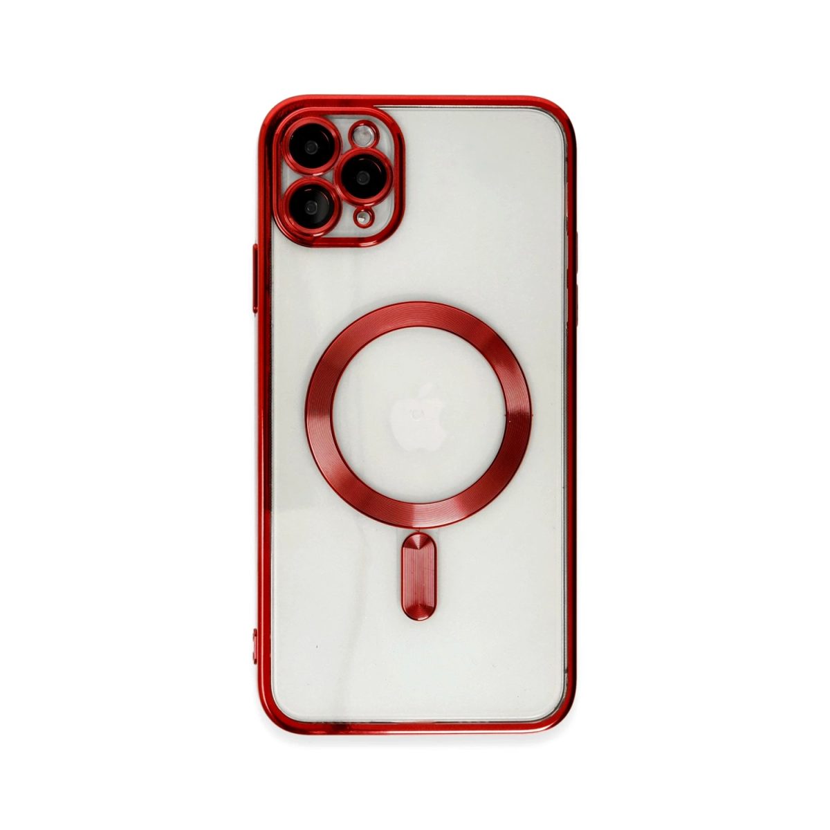 Apple iPhone 11 Pro Max Kılıf Kross Magneticsafe Kapak - Kırmızı - Görsel 6