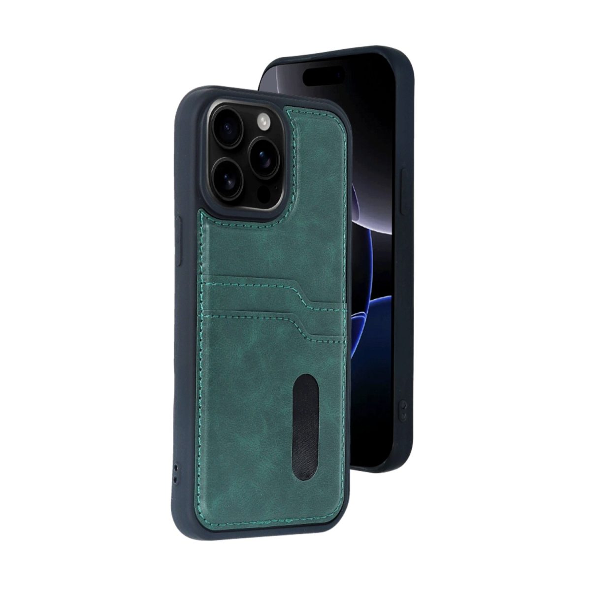 Apple iPhone 14 Pro Max Kılıf Sara Kartvizitli Deri Kılıf - Taba - Görsel 13