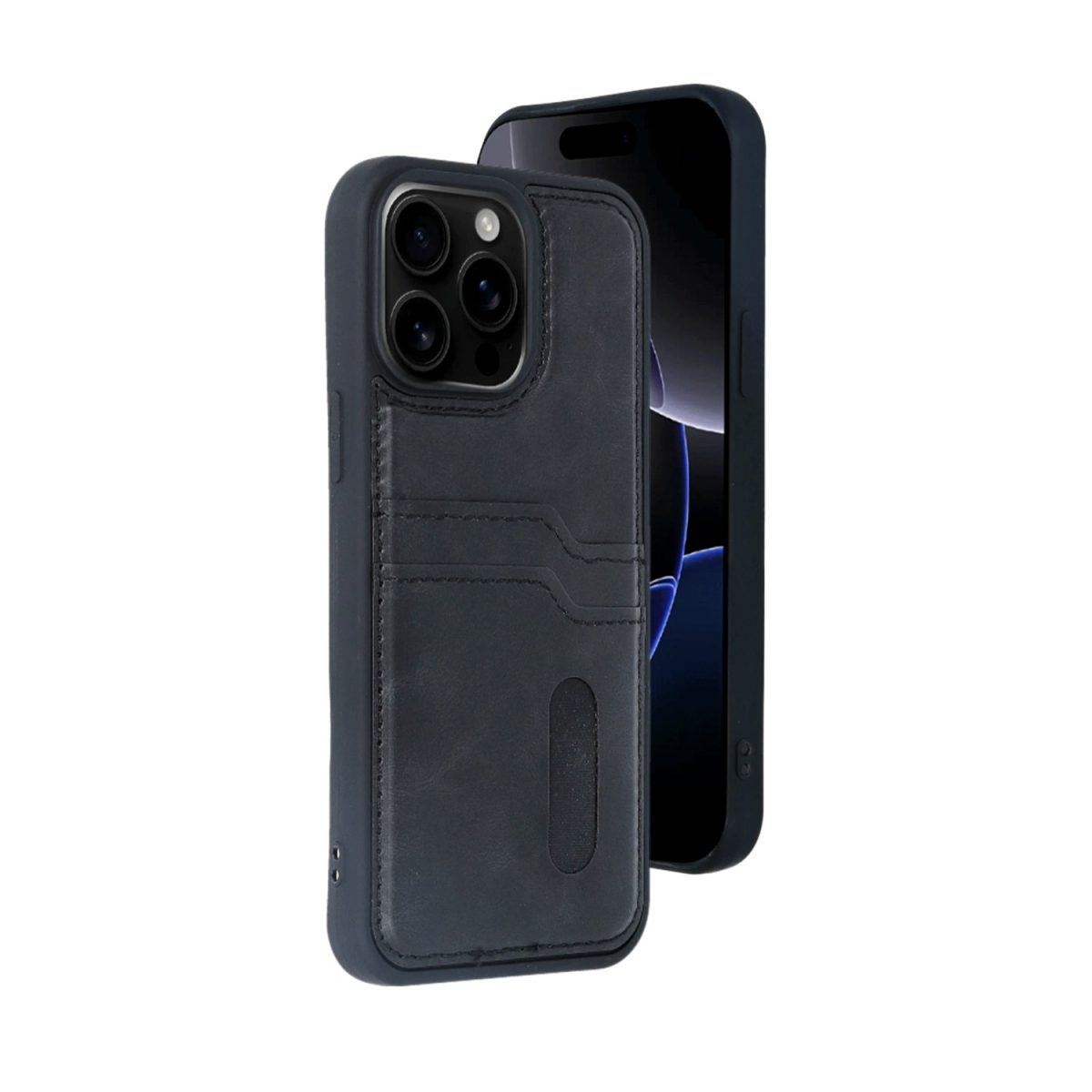 Apple iPhone 14 Pro Max Kılıf Sara Kartvizitli Deri Kılıf - Taba - Görsel 4
