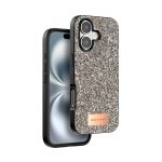 Apple iPhone 16 Plus Bright Simli Kapak - Gümüş - Görsel 4