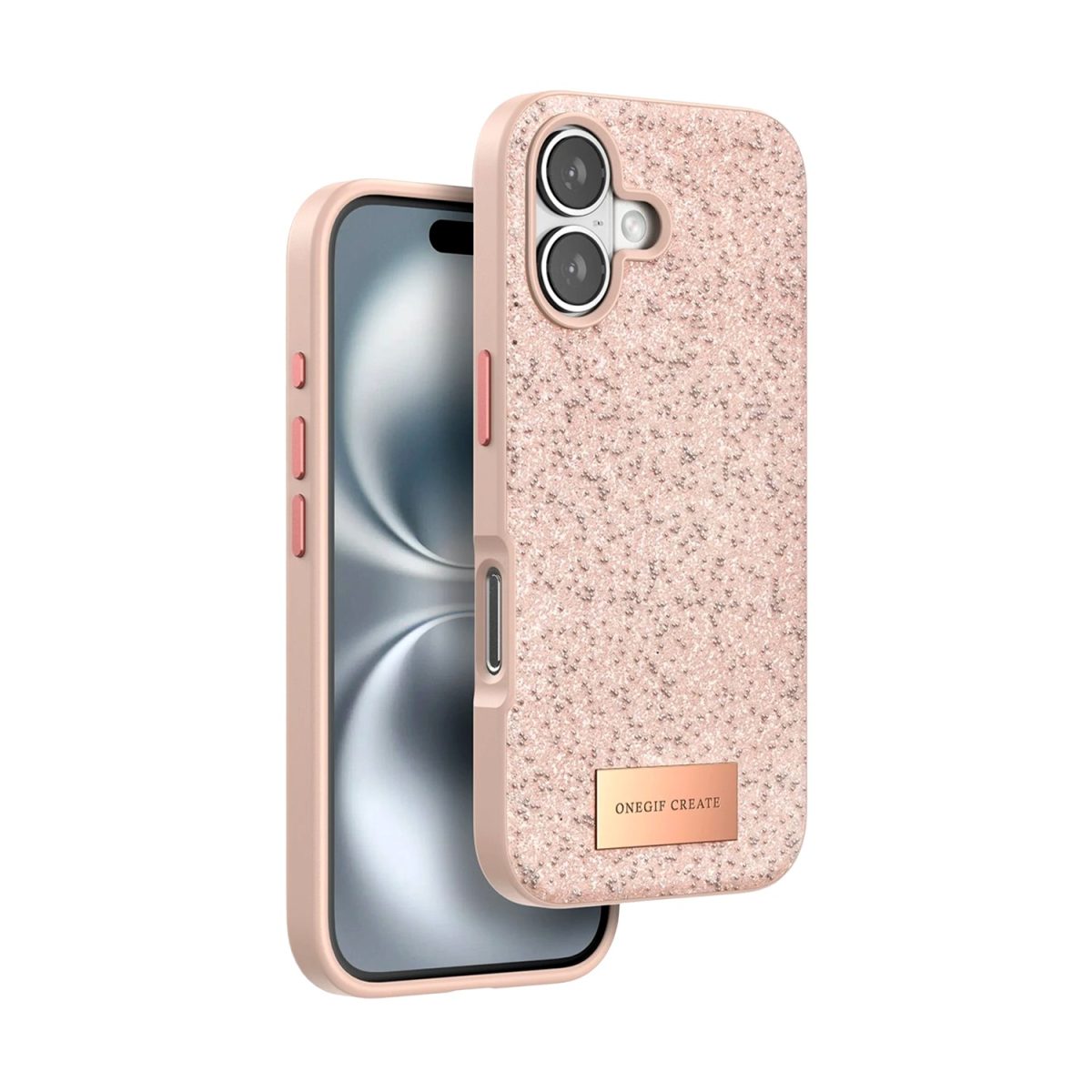 Apple iPhone 16 Plus Bright Simli Kapak - Gümüş - Görsel 3