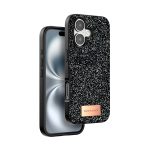 Apple iPhone 16 Plus Bright Simli Kapak - Gümüş - Görsel 5