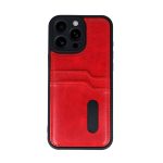 Apple iPhone 16 Pro Kılıf Sara Kartvizitli Deri Kılıf - Taba - Görsel 9