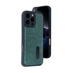 Apple iPhone 16 Pro Kılıf Sara Kartvizitli Deri Kılıf - Taba - Görsel 15