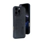 Apple iPhone 16 Pro Kılıf Sara Kartvizitli Deri Kılıf - Taba - Görsel 5