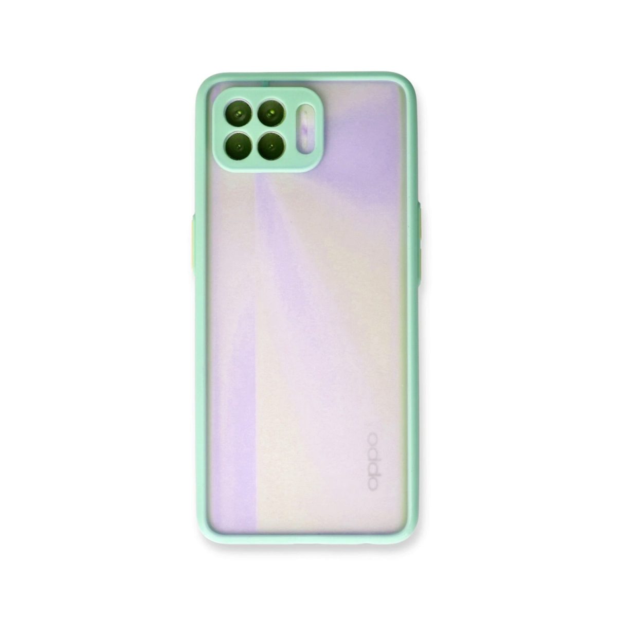 Oppo Reno 4 Lite Kılıf Montreal Silikon Kapak - Turkuaz - Görsel 2