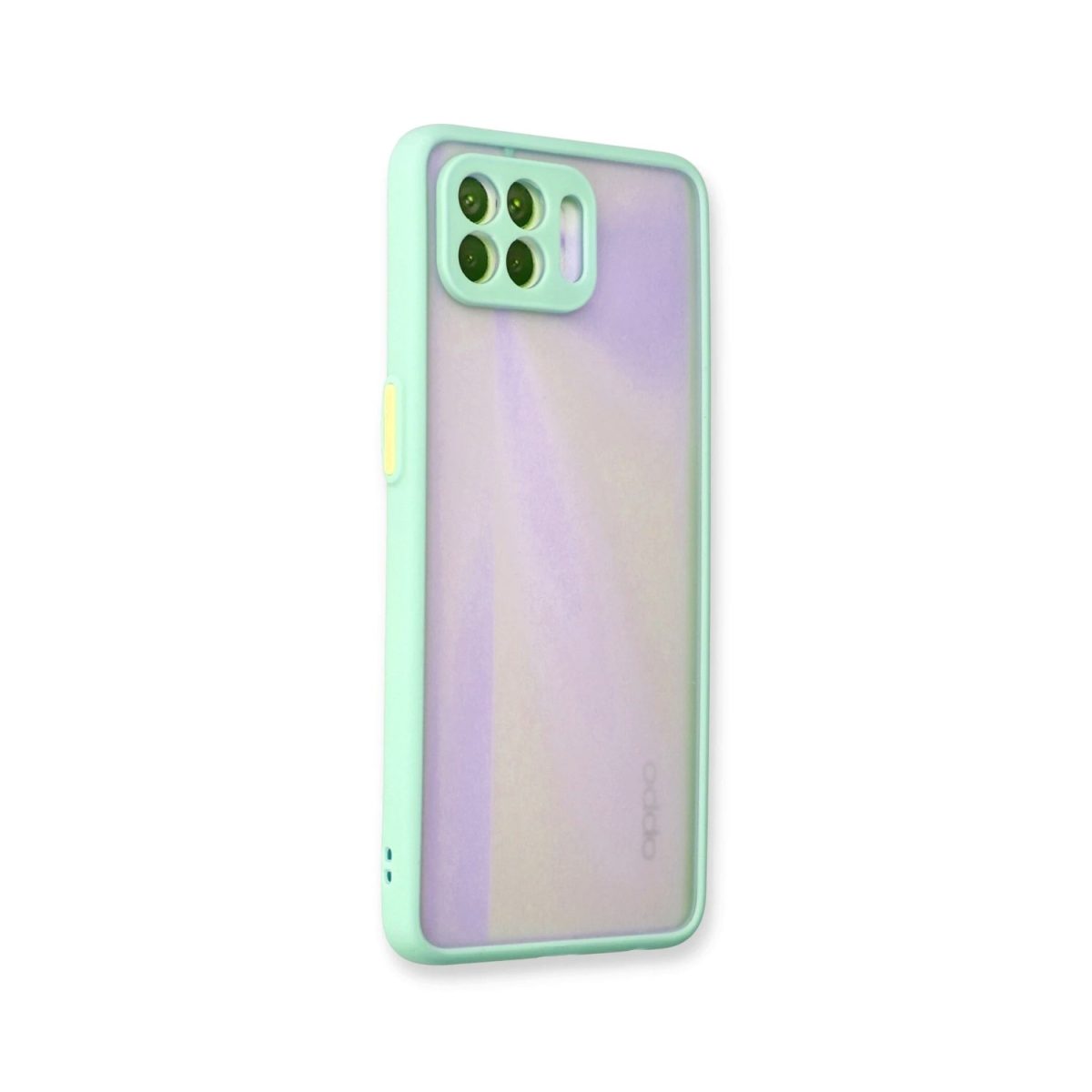 Oppo Reno 4 Lite Kılıf Montreal Silikon Kapak - Turkuaz - Görsel 3