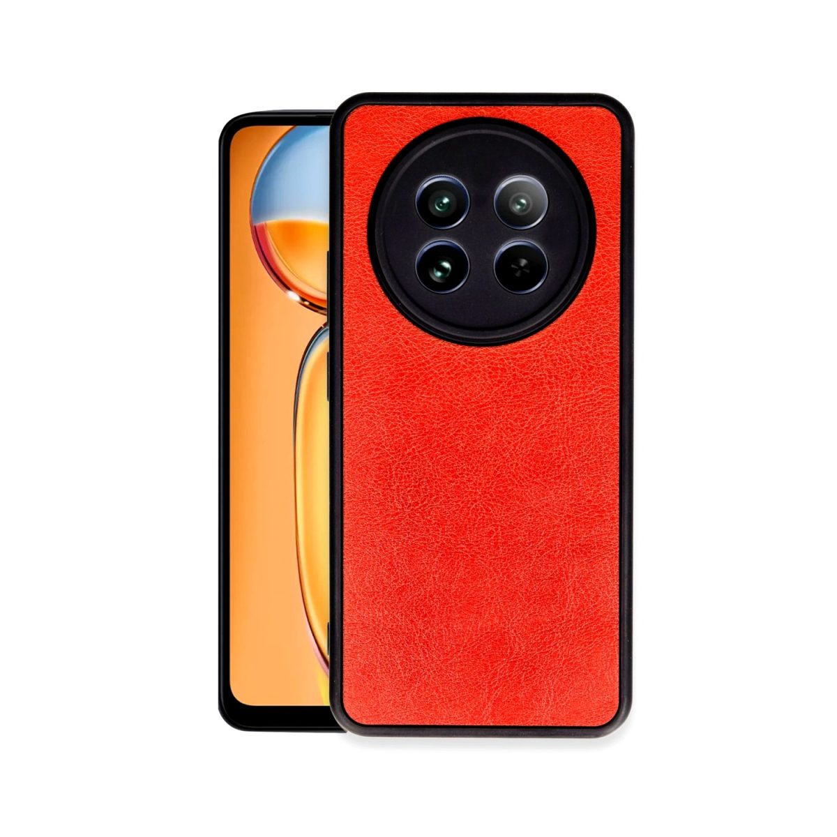 Realme 12 5G Kılıf Aras Deri Kapak - Taba - Görsel 4
