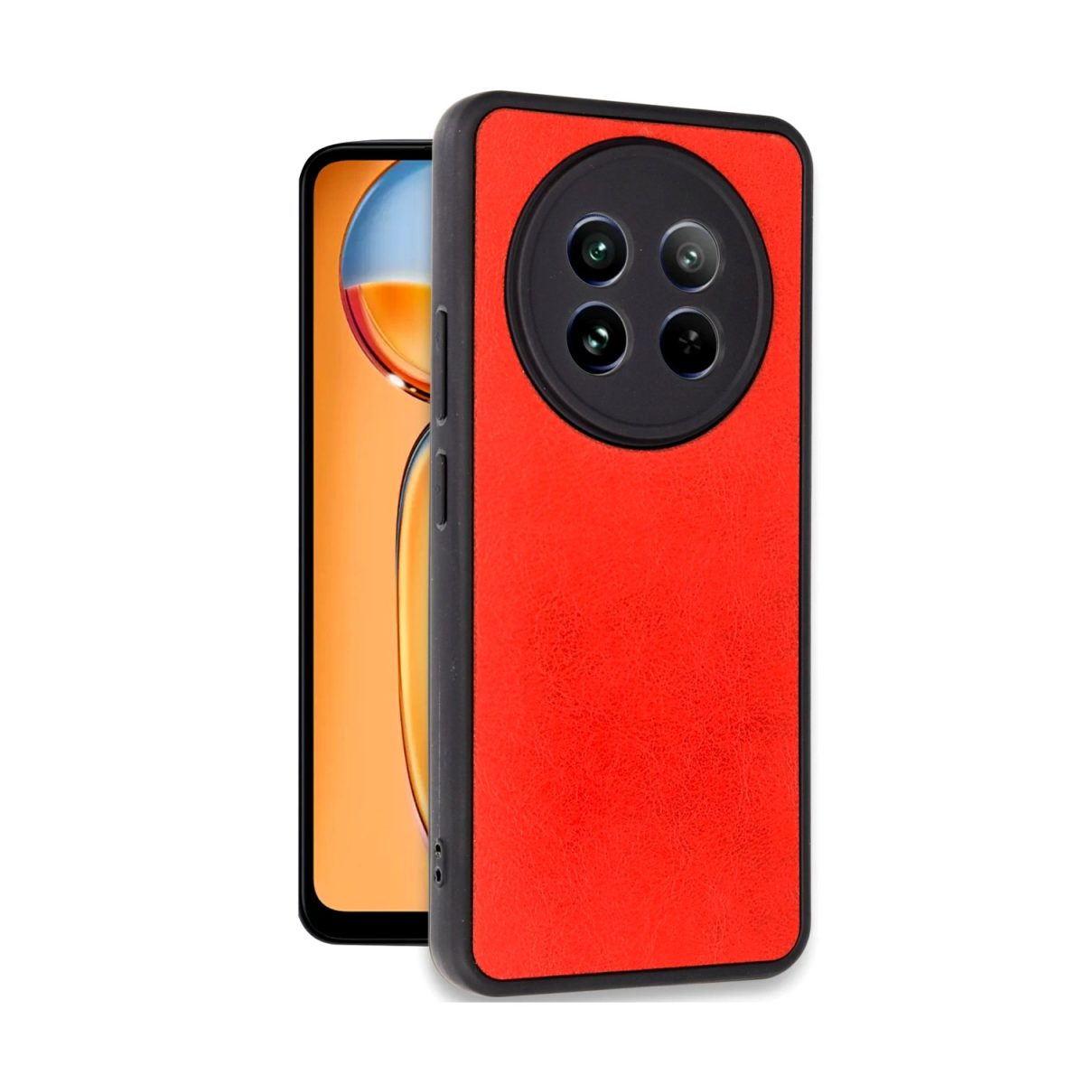 Realme 12 5G Kılıf Aras Deri Kapak - Taba - Görsel 5