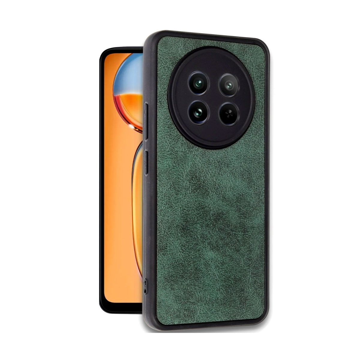 Realme 12 5G Kılıf Aras Deri Kapak - Taba - Görsel 8