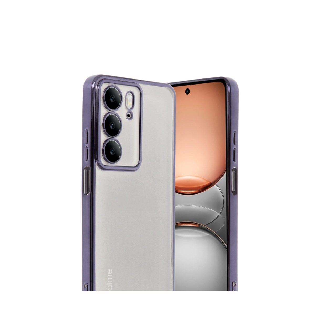 Realme C75 4G Kılıf Razer Lensli Silikon - Mor - Görsel 2