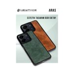 Samsung Galaxy A06 Kılıf Aras Deri Kapak - Açık Yeşil - Görsel 4