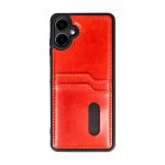 Samsung Galaxy A06 Kılıf Sara Kartvizitli Deri Kılıf - Taba - Görsel 5
