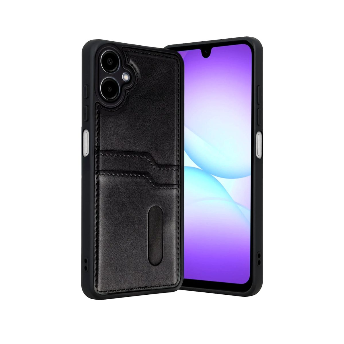 Samsung Galaxy A07 4G Sara Kartvizitli Deri Kılıf - Yeşil - Görsel 10