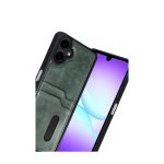 Samsung Galaxy A07 4G Sara Kartvizitli Deri Kılıf - Yeşil - Görsel 2
