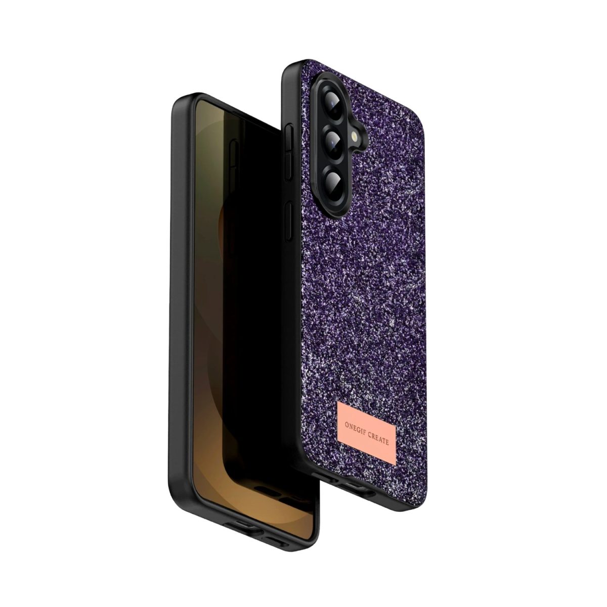 Samsung Galaxy A17 5G Bright Simli Kapak - Siyah - Görsel 4