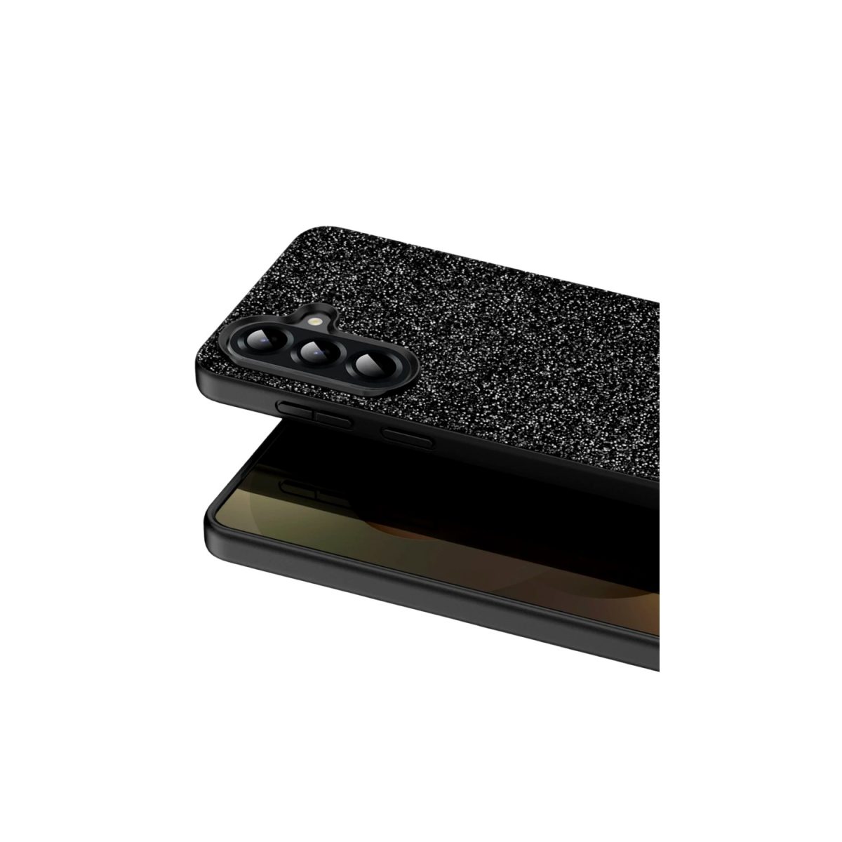 Samsung Galaxy A17 5G Bright Simli Kapak - Siyah - Görsel 2