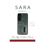Samsung Galaxy A25 5G Kılıf Sara Kartvizitli Deri Kılıf - Taba - Görsel 2