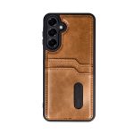 Samsung Galaxy A25 5G Kılıf Sara Kartvizitli Deri Kılıf - Taba - Görsel 11