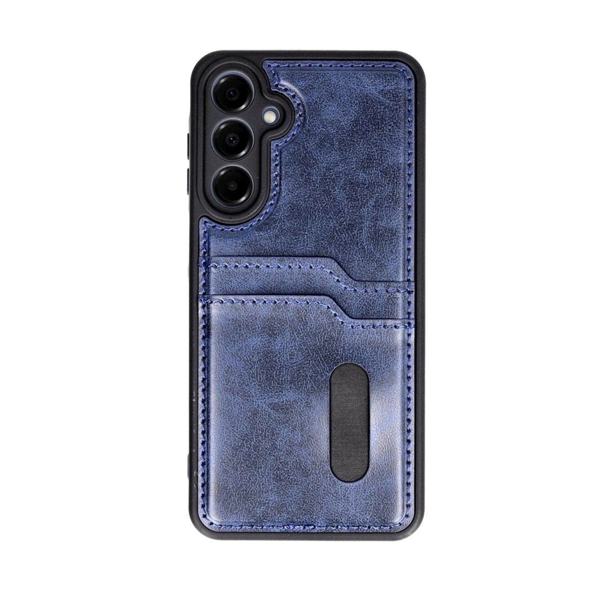 Samsung Galaxy A36 Kılıf Sara Kartvizitli Deri Kılıf - Koyu Yeşil - Görsel 8